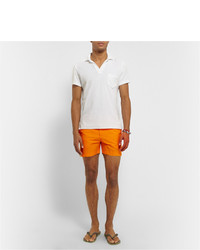 Оранжевые шорты для плавания от Orlebar Brown