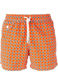 Мужские оранжевые шорты с принтом от Hartford