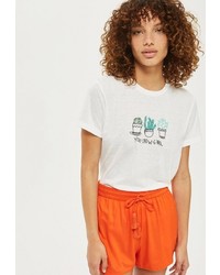 Женские оранжевые шорты от Topshop
