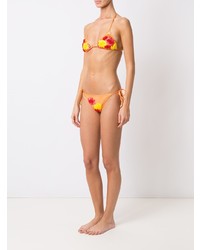 Оранжевый бикини-топ с вышивкой от Amir Slama
