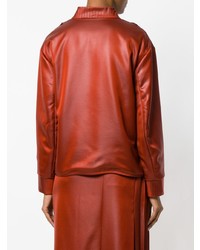 Женский оранжевый бомбер с вышивкой от Marco De Vincenzo