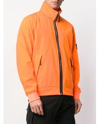 Мужской оранжевый бомбер от Stone Island