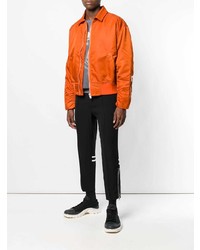 Мужской оранжевый бомбер от Misbhv