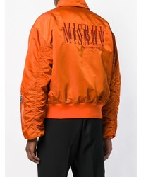 Мужской оранжевый бомбер от Misbhv