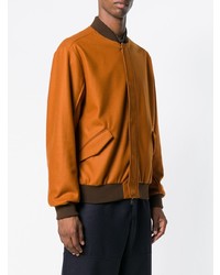 Мужской оранжевый бомбер от Qasimi