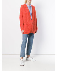 Женский оранжевый вязаный кардиган от By Malene Birger