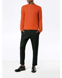 Мужской оранжевый вязаный свитер от Calvin Klein 205W39nyc