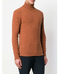 Мужской оранжевый вязаный свитер от Eleventy