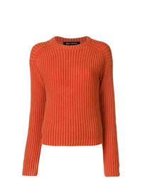 Женский оранжевый вязаный свитер от Iris von Arnim