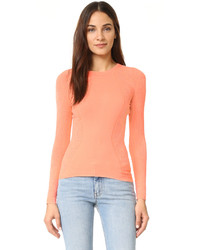 Женский оранжевый вязаный свитер от Versace