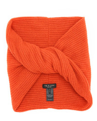 Женский оранжевый вязаный шарф от Rag & Bone