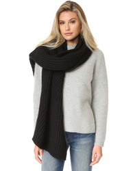 Женский оранжевый вязаный шарф от Acne Studios