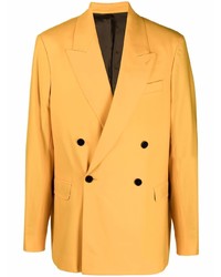 Мужской оранжевый двубортный пиджак от Cmmn Swdn