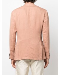 Мужской оранжевый двубортный пиджак от Boglioli