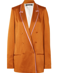 Женский оранжевый двубортный пиджак от Haider Ackermann
