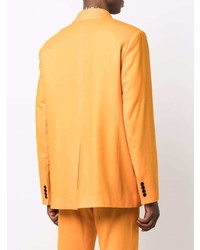 Мужской оранжевый двубортный пиджак от Cmmn Swdn
