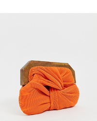 Оранжевый замшевый клатч от Accessorize