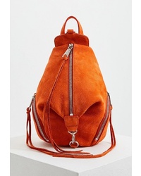 Женский оранжевый замшевый рюкзак от Rebecca Minkoff