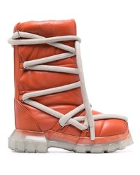 Оранжевый зимние ботинки