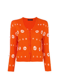 Женский оранжевый кардиган с вышивкой от Samantha Sung
