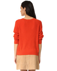 Женский оранжевый кашемировый свитер от Vince