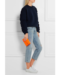 Оранжевый клатч от Jimmy Choo