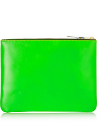 Оранжевый кожаный клатч от Comme des Garcons