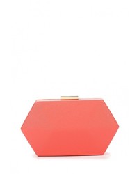 Оранжевый кожаный клатч от Olga Berg