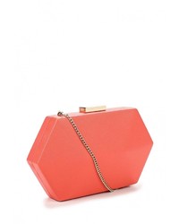 Оранжевый кожаный клатч от Olga Berg
