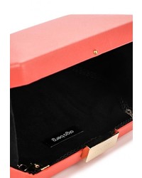 Оранжевый кожаный клатч от Olga Berg