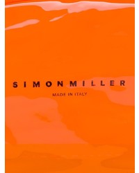 Оранжевый кожаный клатч от Simon Miller