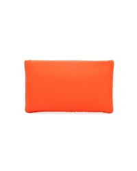 Оранжевый кожаный клатч от Prada