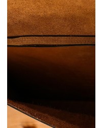 Оранжевый кожаный портфель от Long River