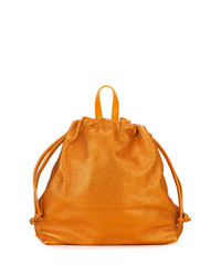 Женский оранжевый кожаный рюкзак от Danielle Foster