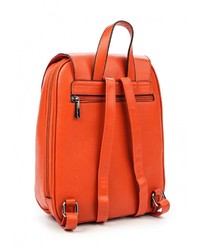 Женский оранжевый кожаный рюкзак от David Jones