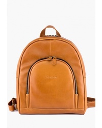 Женский оранжевый кожаный рюкзак от Frenzo
