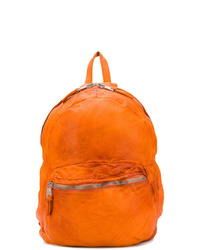 Мужской оранжевый кожаный рюкзак от Giorgio Brato