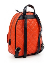 Женский оранжевый кожаный рюкзак от Labbra