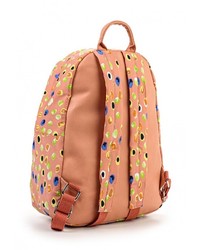 Женский оранжевый кожаный рюкзак от Pola