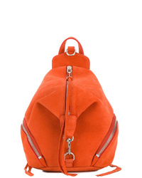 Женский оранжевый кожаный рюкзак от Rebecca Minkoff