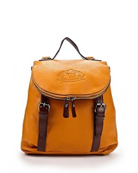 Женский оранжевый кожаный рюкзак от Vera Victoria Vito