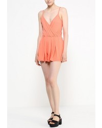 Оранжевый комбинезон с шортами от Topshop