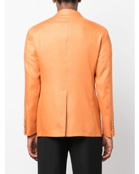 Мужской оранжевый льняной пиджак от Tagliatore