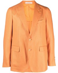 Мужской оранжевый льняной пиджак от Tagliatore