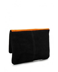 Оранжевый меховой клатч от Topshop