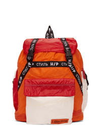 Оранжевый нейлоновый рюкзак