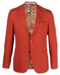 Мужской оранжевый пиджак от Etro