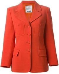Женский оранжевый пиджак от Moschino