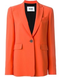 Женский оранжевый пиджак от MSGM