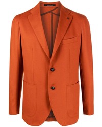 Мужской оранжевый пиджак от Tagliatore